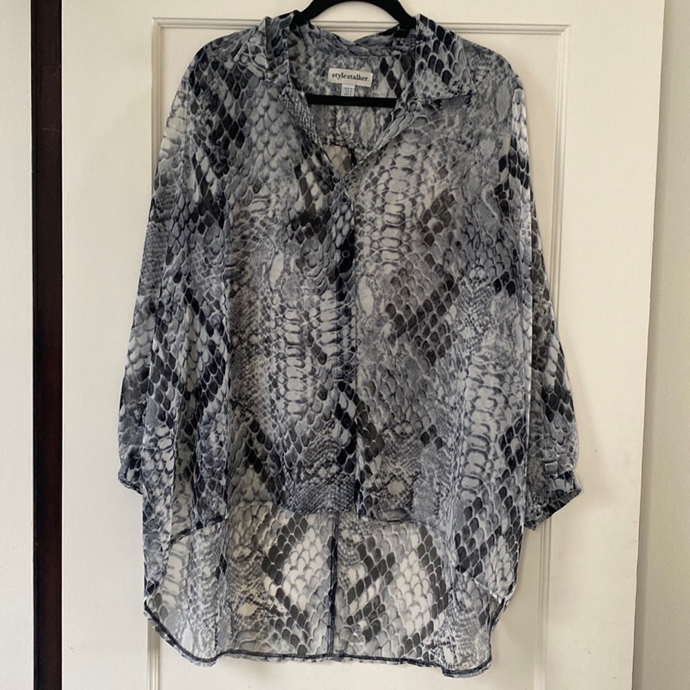 Stylestalker Snake Print Blouse